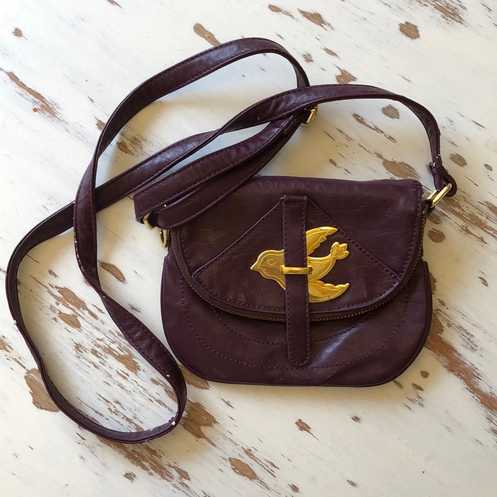 Cute Plum Crossbody Knock-off Marc Jacobs Bird Bag